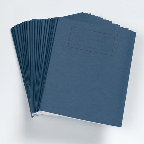 Exercise Book, 203 x 165mm, 8mm Feint & Margin, Dark Blue, 64 Pages - Pack of 100