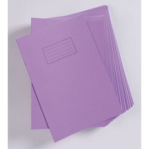 Exercise Book, A4, 8mm Feint & Margin, Purple, 48 Pages – Pack of 100