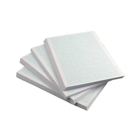 A4 Graph Paper, 2/10/20mm Squares with Border , Case of 5 Reams