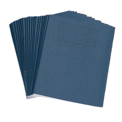 Exercise Book, A4, 8mm Feint & Margin, Dark Blue, 80 Pages – Pack of 50.