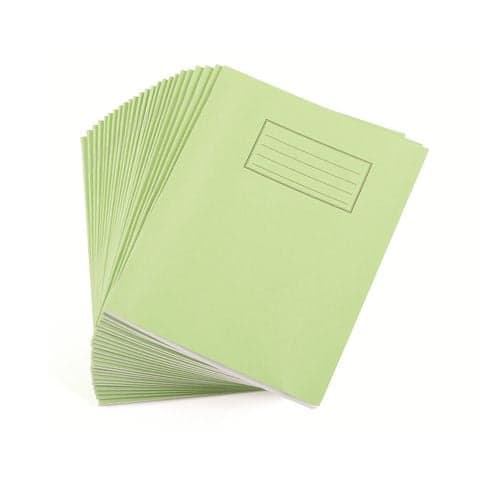 Exercise Book, A4, 8mm Feint & Margin, Green, 80 Pages – Pack of 50.