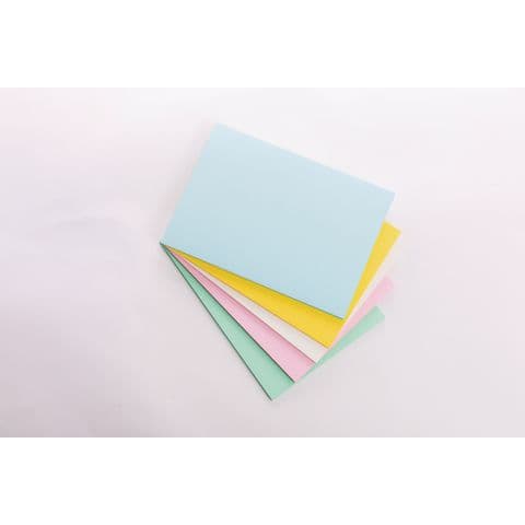 A4 50% Recycled Pastel assorted card, 210gsm, Pack of 100