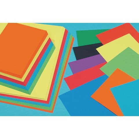 Recycled A4 Vivid Card, 230 Micron (190gsm), 5 Assorted Colours, Pack of 200