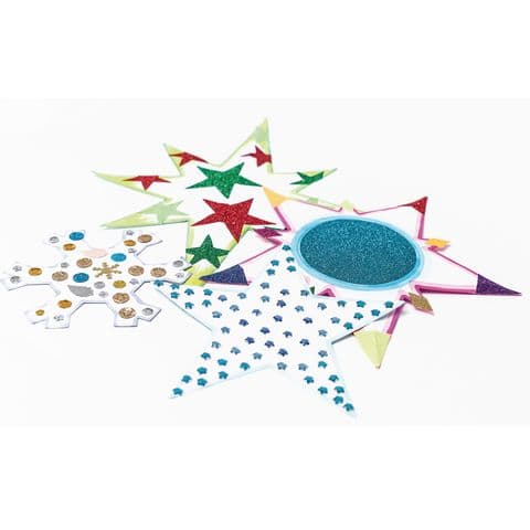 Bumper Snowflakes and Stars Assortment, 140-370mm - Pack of 50