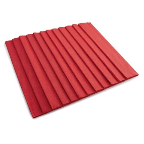 Scarlet Crepe Paper - Pack of 10 Folds