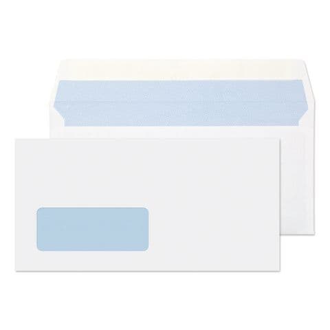 Purely Everyday Peel & Seal DL Wallet Window, White, 100gsm, Pack 500