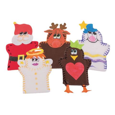 Christmas Hand Puppets Sewing Activity - Pack of 30
