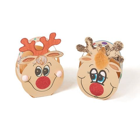 Make A Christmas Reindeer Basket – Pack of 30