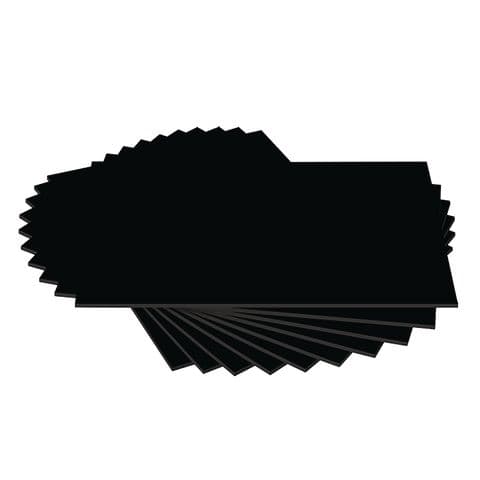 A4 Black Card, 380 Micron, Pack of 100