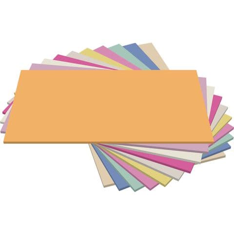 A2 Sugar Paper 100gsm Pack of 250 sheets - 10 Assorted colours