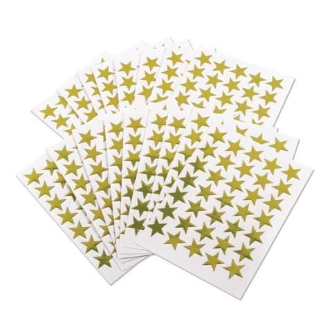 Self-Adhesive Gold Star Stickers, 20 Sheets – 700 Stickers