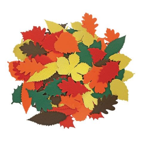 Corrugated Autumn Leaves - Pack of 120