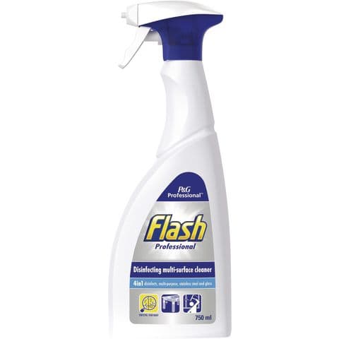 Flash Disinfectant Sanitary and Glass Cleaner 750ml