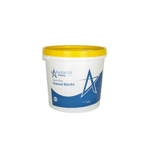 Andarta Lemon Fresh Urinal channel blocks - 3kg Tub