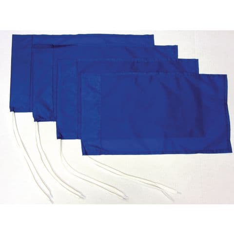 Pack of 4 Nylon Corner Flags - Blue