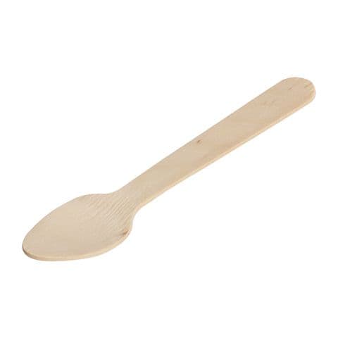 Biodegradable Wooden Teaspoons, 110mm(L) – Pack of 100