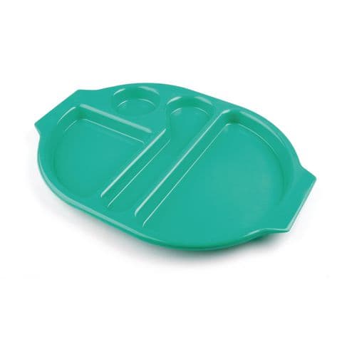 Harfield Large Meal Tray, 4 Compartments – Emerald Green