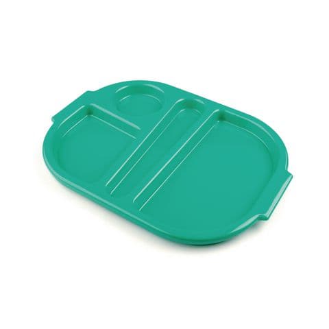 Harfield Small Meal Tray, 4 Compartments – Emerald Green
