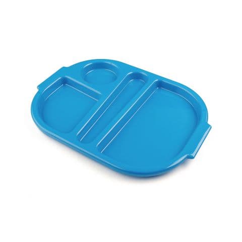 Harfield Small Meal Tray, 4 Compartments – Medium Blue