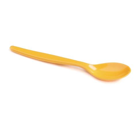 Polycarbonate Cutlery - Teaspoon - Yellow - Pack of 10
