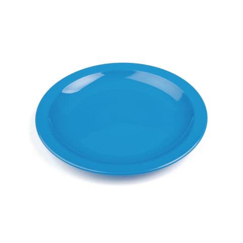 Harfield Small Narrow Rimmed Plates, 17cm, Medium Blue – Pack of 10