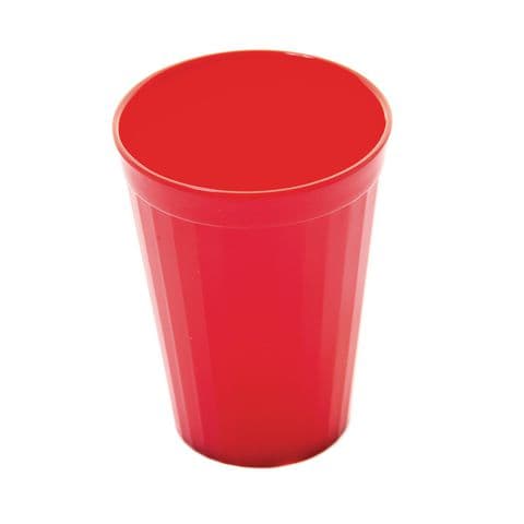 Harfield Fluted Tumbler - 200ml - Red - Pack of 10