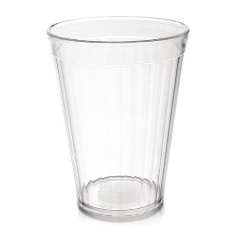 Harfield Fluted Tumbler - 200ml - Clear - Pack of 10