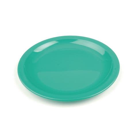 Harfield Large Narrow Rimmed Plates, 23cm, Emerald Green – Pack of 10