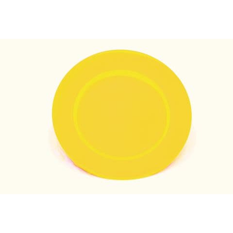 Harfield Wide Rimmed Dessert Plate - Yellow - Pack of 10