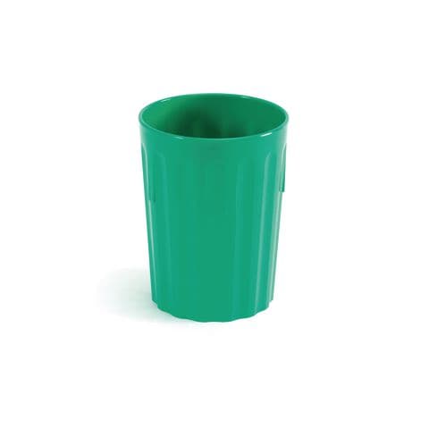 Harfield Fluted Tumblers, 220ml, Emerald Green – Pack of 10