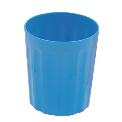 Harfield Fluted Tumblers, 220ml, Blue – Pack of 10