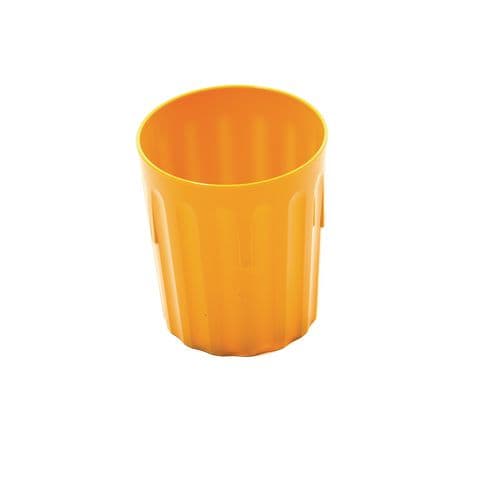 Harfield Fluted Tumblers, 220ml, Yellow – Pack of 10