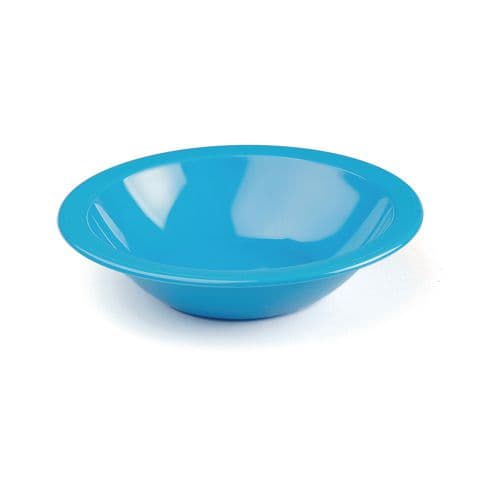 Harfield Narrow Rimmed Bowls, 17cm, Medium Blue – Pack of 10