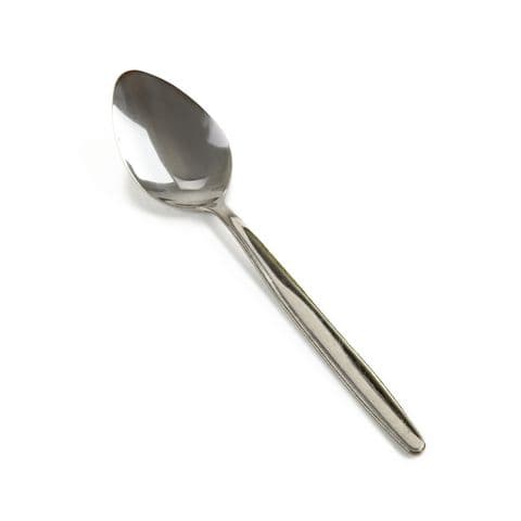 Stainless Steel Cutlery - Standard Weight Dessert Spoon - Pack of 12
