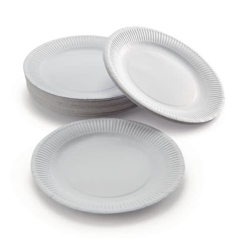 Paper Plates, Uncoated – 230mm(Dia)