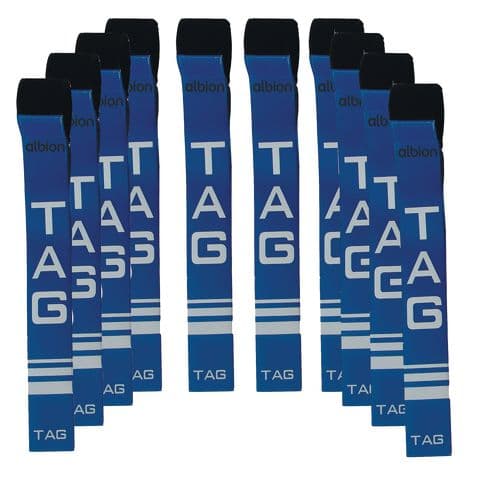 Tag Rugby Belts - Pack of 10. Blue