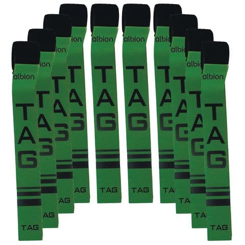 Tag Rugby Belts - Pack of 10. Green