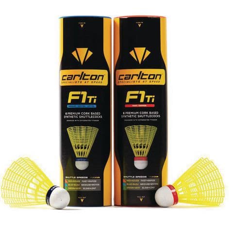 F1-TI Yellow Shuttles - Fast - Pack of 6