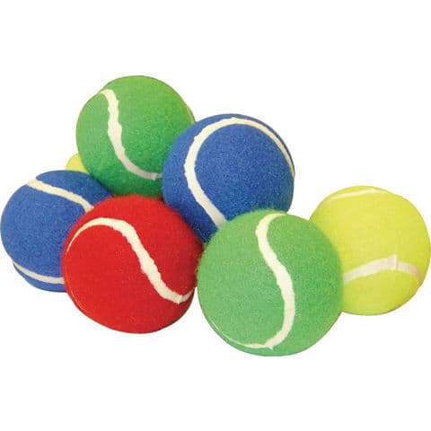 Tennis Type Balls - Pack of 12. Assorted