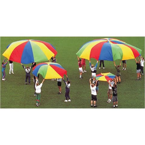Multi-Coloured Parachute with 16 Handles - 6m(Dia)
