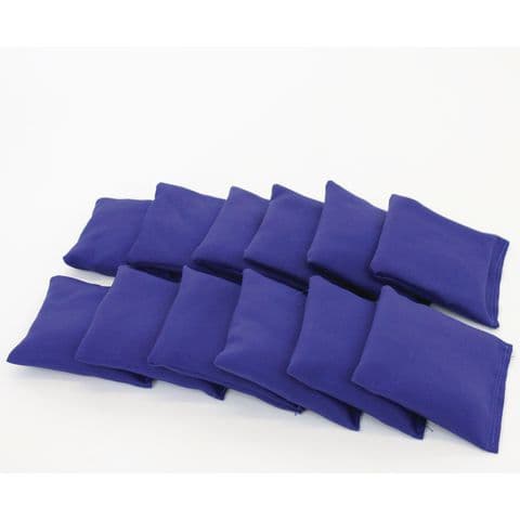 Square Bean Bags - Pack of 12. Blue