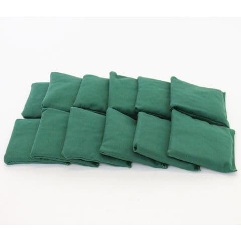 Square Bean Bags - Pack of 12. Green