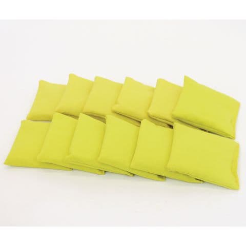 Square Bean Bags - Pack of 12. Yellow