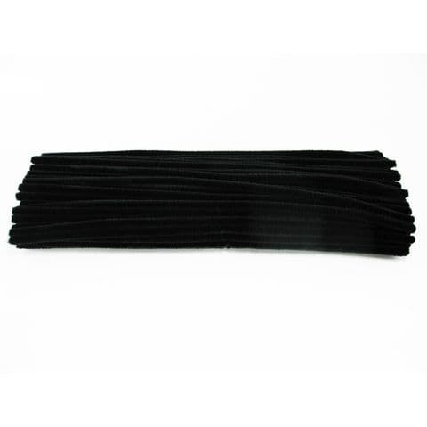 Luxury Pipe Cleaners, 300mm, Black – Pack of 100