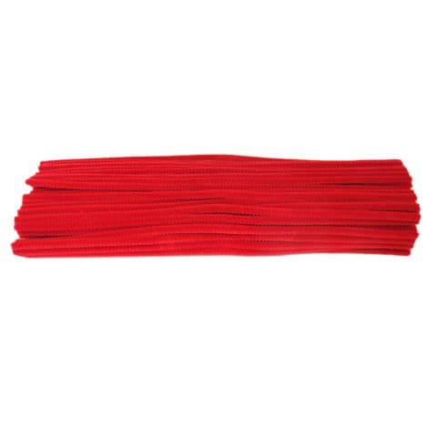 Luxury Pipe Cleaners, 300mm, Red – Pack of 100