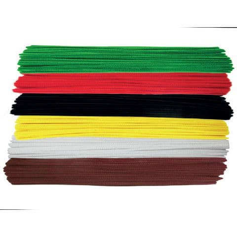 Chenille Pipecleaners - Pack of 300 Assorted Colours