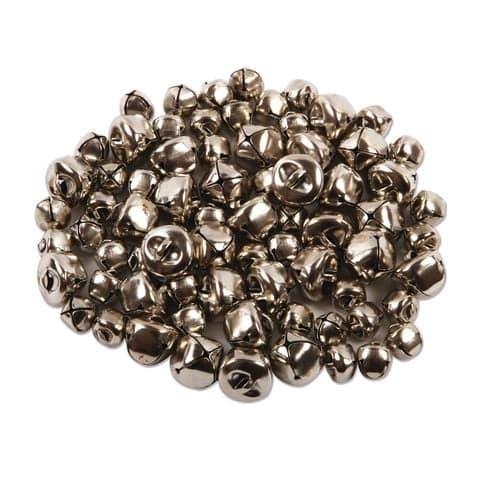 Jingle Bells, Silver, 10-15mm – Pack of 70