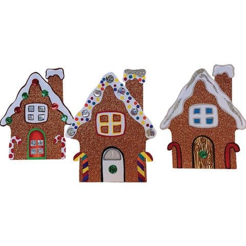 Christmas Gingerbread House Cards – Pack of 30
