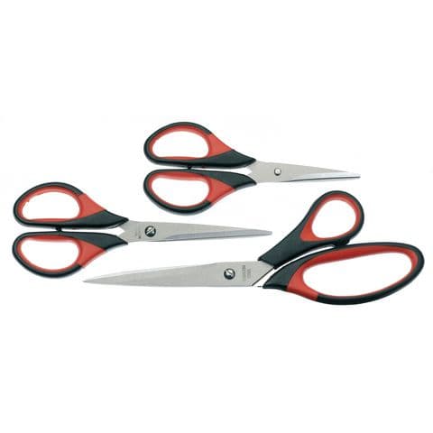 Office Scissor Set, 130mm/160mm/210mm – Pack of 3 Scissors