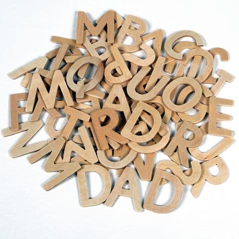 Upper Case Wooden Letters - Pack of 55